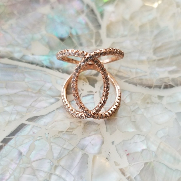 Jewelry - Cubic Zirconia Rose Gold Ring